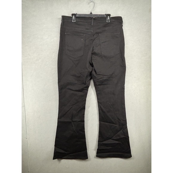 Women's Banana Republic Sloan Flare Pants Chinos Black New $98 34" Ins - Picture 2 of 8